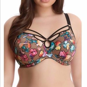Elomi Soraya Floral Plunge Underwire Bra size 38K